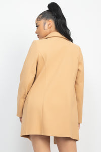 Double-breasted Solid Coat