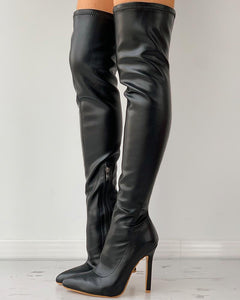Pointed Toe Over The Knee Boots***